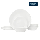 Corelle® Winter Frost White Dinnerware Set – Service for 6 + Salad Plates