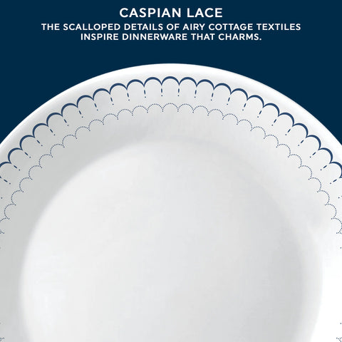 Corelle® Caspian Lace 66-piece Dinnerware Set, Service for 12