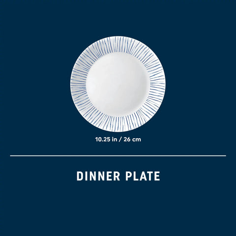 Corelle® Botanical Stripes 10.25" Dinner Plate, 6 pack