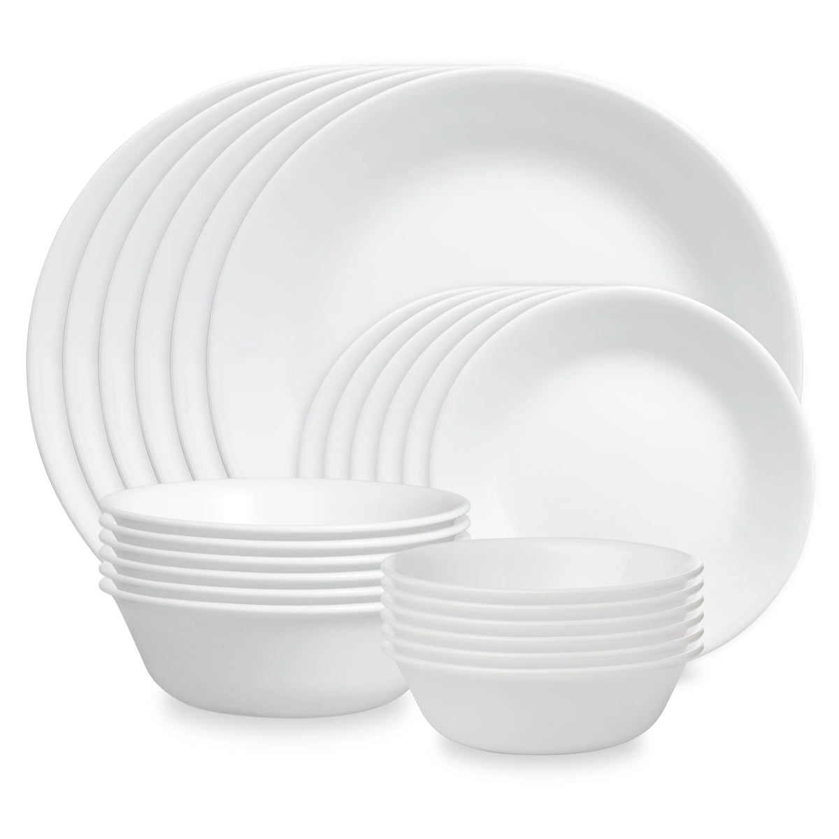 Corelle® Winter Frost White 24-piece Dinnerware Set