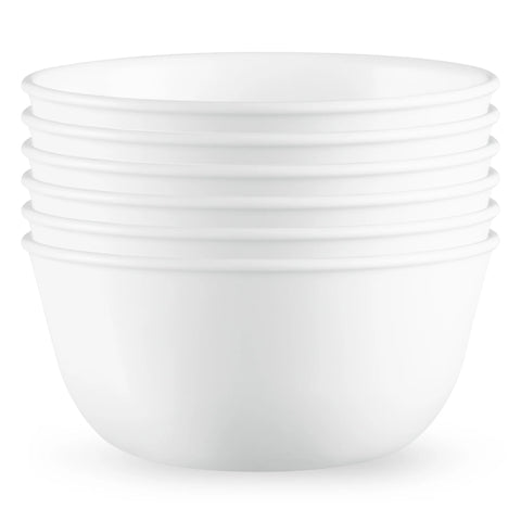 Corelle® Winter Frost White Dinnerware Set – Service for 6 + Soup Bowls
