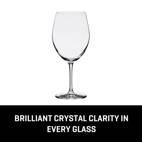 Lucaris Bangkok Bliss Bordeaux Glasses (4-Pieces), 25-ounce, Dishwasher Safe, Lead-free Crystalline
