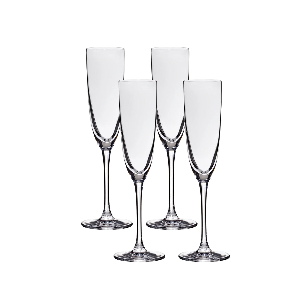 Lucaris Tokyo Temptation Champagne Glasses (4-Pieces), 5-ounce, Dishwasher Safe, Lead-free Crystalline