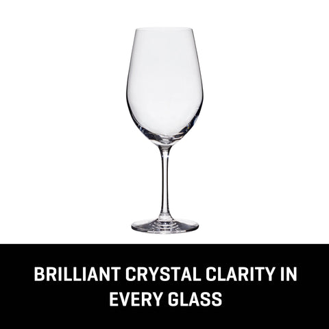 Lucaris Tokyo Temptation Cabernet Glasses (4-Pieces), 16-ounce, Dishwasher Safe, Lead-free Crystalline